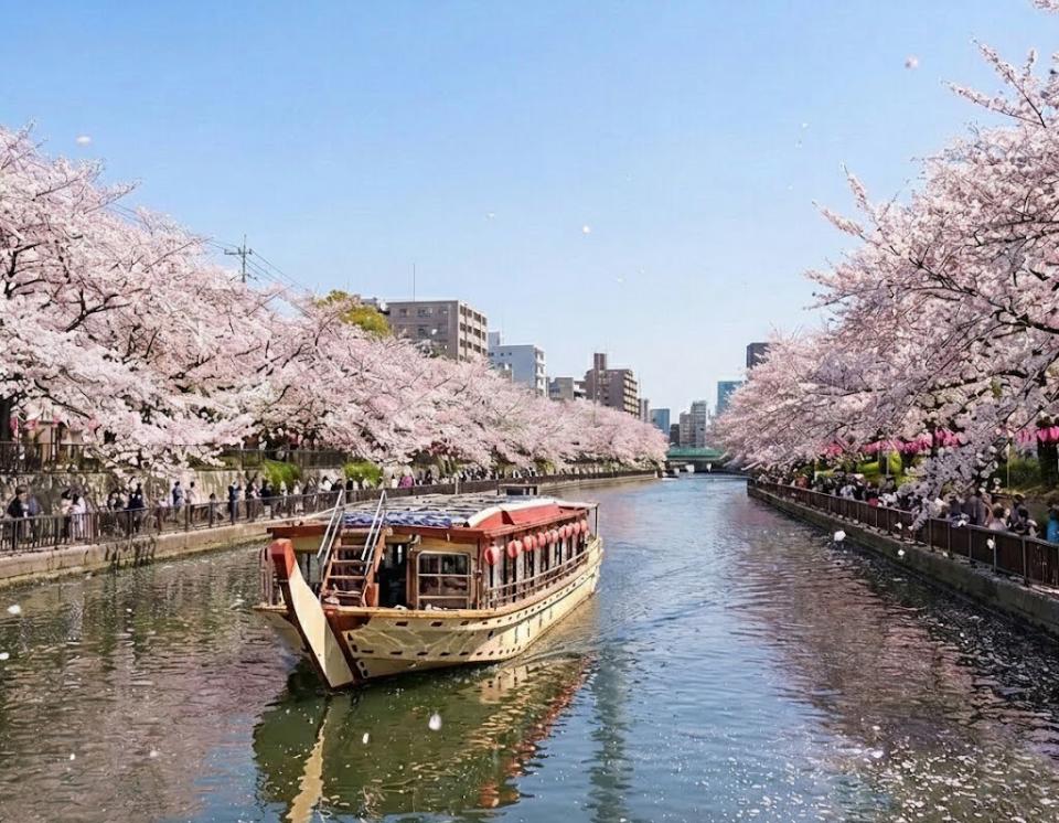 浦安乗合屋形船隅田川お花見コース４月5日