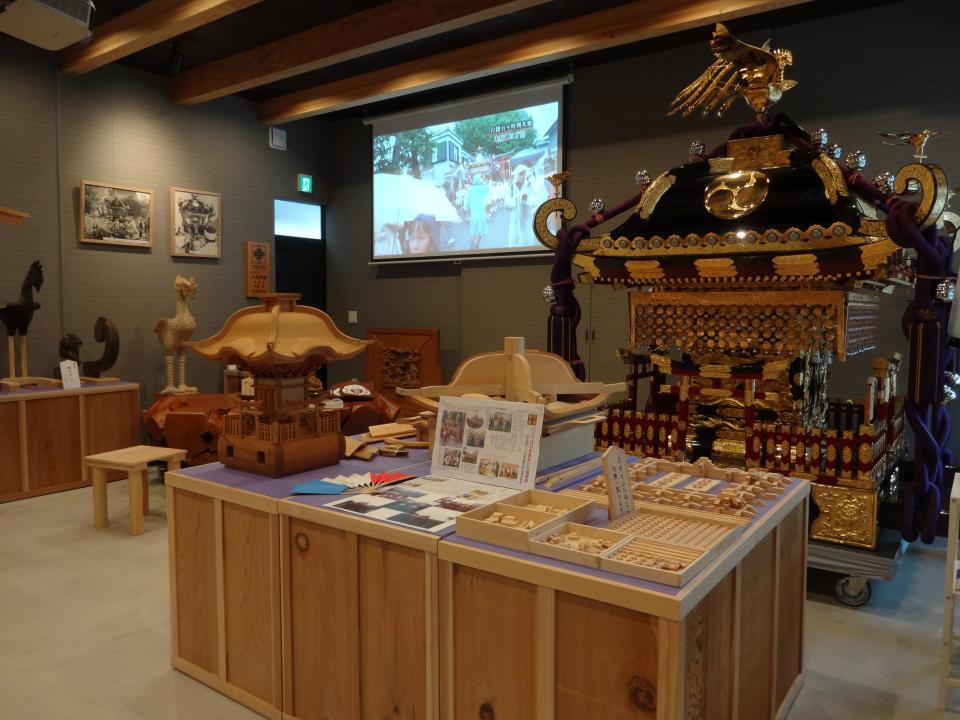 神輿及び製作工程見学