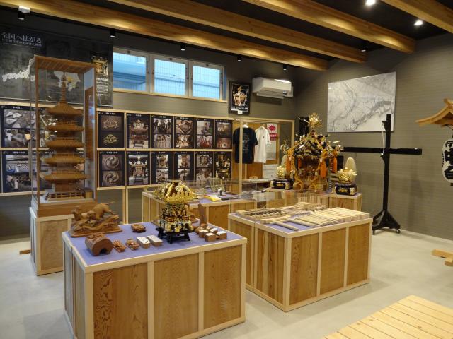 神輿及び製作工程見学